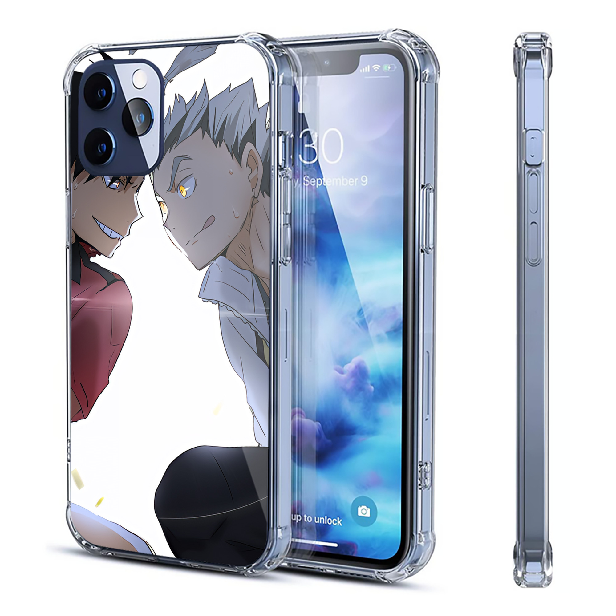 （画像用） ハイキュー!! Haikyu!! 【iPhone 12シリーズ対応】透明スマホケース（クリアソフトケース）